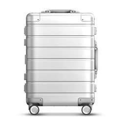 小米（MI）米家定制拉杆箱铝镁合金旅行箱20英寸 男女万向轮商务登机箱90分行李箱 米家金属登机箱