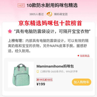 Mamimamihome 手提妈咪包 蓝色 GN0455