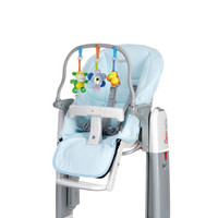 Peg Perego KIT 通用儿童餐椅椅套+婴儿卡通手抓毛绒玩具发声挂件 蓝色