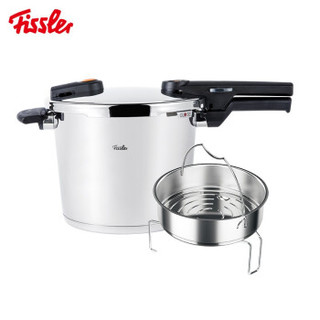 Fissler 菲仕乐 TZ00001024 原装进口压力锅高压锅橙点6升 不锈钢色