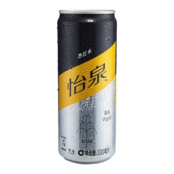 限地区怡泉苏打水 Sleek Can 330ml*24罐/箱 可口可乐出品 (新老包装随机发货) *2件