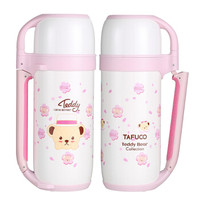泰福高（TAFUCO）泰迪珍藏316不锈钢广口保温旅行壶车载保温水瓶 T5420 粉色 1.5L