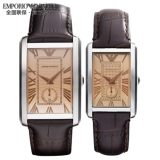 EMPORIO ARMANI 阿玛尼 AR1605+1637 男士石英手表