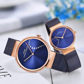 商品geya 格雅 情侣手表一对简约韩版情侣表超薄男女对表时尚防水石英