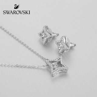 SWAROVSKI 施华洛世奇 SPARKLING 「跃动水晶」星星项链耳环套装 女友礼物 5349667