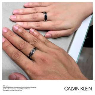 商品calvin klein 卡尔文·克莱 简约男女情侣款钛钢对戒玫瑰金情人节