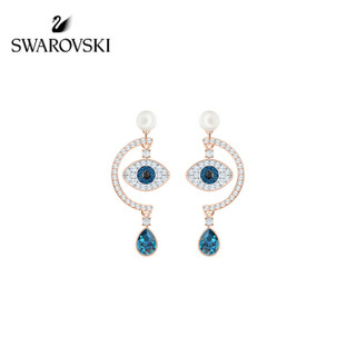 SWAROVSKI 施华洛世奇 542586 新品 DUO EVIL EYE时尚浪漫幸运女 耳钉 女友礼物