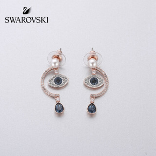 SWAROVSKI 施华洛世奇 542586 新品 DUO EVIL EYE时尚浪漫幸运女 耳钉 女友礼物