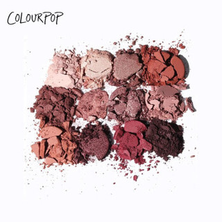 ColourPoP 日落盘十二色眼影化妆品易上妆哑光珠光初学者日常眼影盘 GIVE IT TO ME STRAIGHT