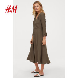 H&M HM0731028 女士裹身连衣裙