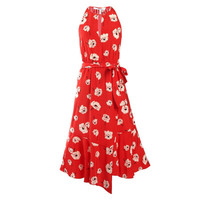 DEREK LAM 10 CROSBY女士系带裙 红色 美国尺码