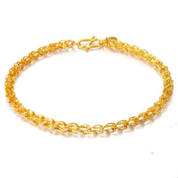 gold dragon 金龙珠宝 gs002d 凤尾手链 18k金