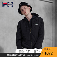 FILA FUSION X STAPLE 男子外套 2019秋季新款街头梭织外套男上装 深黑-BK 185/104A/XXL