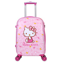 凯蒂猫（hellokitty）拉杆箱20英寸女款儿童行李箱 小学生登机箱万向轮旅行箱 KT0017A粉色
