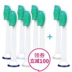 PHILIPS/飞利浦 HX6016/05 净主义 配飞利浦电动牙刷头6支 2支装