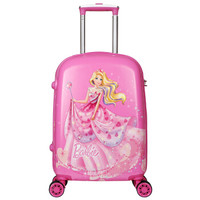 芭比(Barbie)拉杆箱20英寸儿童拉杆箱 小学生拉杆箱登机箱万向轮旅行箱密码箱 TGBB0048A玫红