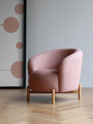 丹麦原创北欧简约布艺单人沙发椅Esby单椅经济现代客厅书房休闲椅