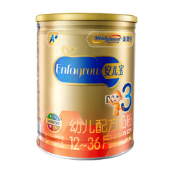 MeadJohnson Nutrition 美赞臣 安儿宝A+ 经典版幼儿配方奶粉 3段  900g *3件