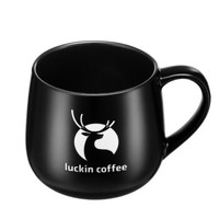 Luckin Coffee  瑞幸咖啡 经典幸运马克杯 (黑色、414ml)