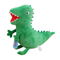 小猪佩奇Peppa Pig毛绒玩具中号恐龙（绿色）30cm *5件