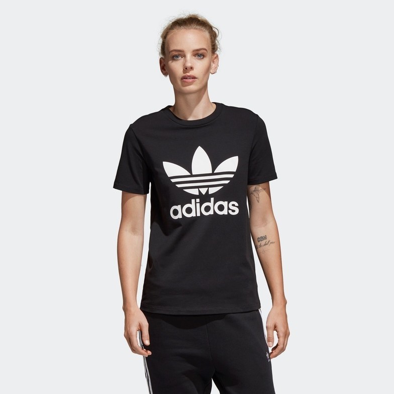 adidas Originals 阿迪达斯 三叶草 CV9888 女款圆领短袖运动T恤