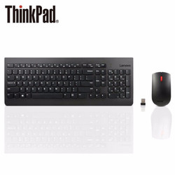 ThinkPad联想4X30M39458无线键盘鼠标套装 超薄笔记本电脑办公键鼠套装 黑色