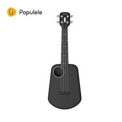 双重优惠   Populele2二代智能尤克里里23寸碳纤维小吉他乌克丽丽ukulele