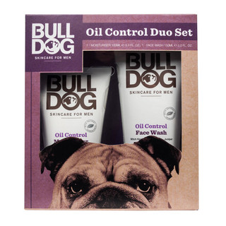 凑单品、银联专享：Bulldog 斗牛犬 男士控油两件套装 （乳液100ml+洁面乳150ml） 