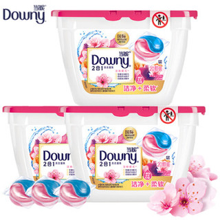 京东PLUS会员：Downy 当妮 2合1洗衣凝珠 樱花 20颗×3盒 *2件