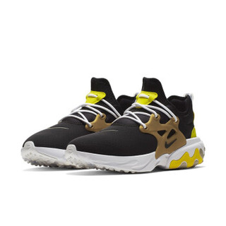 耐克 NIKE REACT PRESTO 男子运动鞋 AV2605 AV2605-001 39  黑/条纹黄/金属金/黑