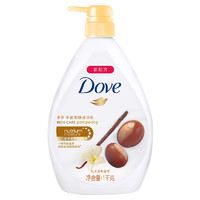 多芬 (DOVE) 丰盈宠肤沐浴露1KG+滋养美肤沐浴乳 深层营润300g 各种肤质 成人