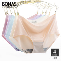 前500件，23日10点：BONAS 宝娜斯 女士内裤4条装
