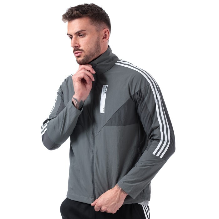 adidas Originals Mens NMD Track Jacket 男士夹克 Grey M