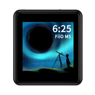 FiiO 飞傲 M5无损播放器蓝牙音乐mp3迷你学生hifi车载插卡跑步随身带麦 黑色