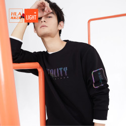 HLA 海澜之家 HNZWJ3R068A 男士字母款圆领卫衣