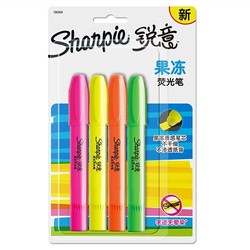 Sharpie 锐意 果冻荧光笔 四色装 送笔袋 *5件
