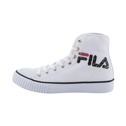 FILA 斐乐 CLASSIC KICKS LETTERING MID FS1SIA3014X 男女中性帆布鞋 白色 FS1SIA3014X