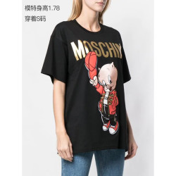 MOSCHINO 莫斯奇诺 女士Porky Pig猪小弟短袖T恤