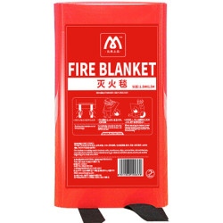 名典上品 灭火毯 火灾灭火器搭配用 车用家用玻璃纤维应急毯 M-FD1 1.5m*1.5m *2件