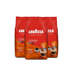 【直营】意大利进口Lavazza金牌咖啡豆 1kg*2
