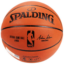 SPALDING 斯伯丁 74-569Y NBA 职业比赛用球 高级全粒面牛皮表皮