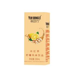 悦动力 冰红茶(柠檬风味饮品) 250ml*24盒 整箱装