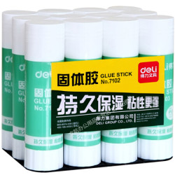 deli 得力 7102 固体胶棒 21g 12支