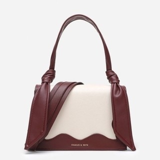 CHARLES & KEITH CK2-50780737  女士蝴蝶结波浪单肩包