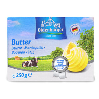 欧德堡 Oldenburger 欧德堡 黄油（淡味）250G 动物黄油 德国原装进口烘焙原料