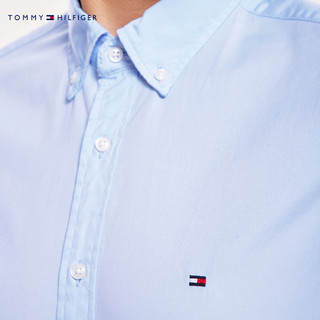 TOMMY HILFIGER 汤米·希尔费格 MW0MW09672 春季商务长袖衬衫 (蓝色、M)