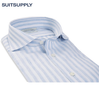 SUITSUPPLY H5721A 商务休闲男士衬衫 (浅蓝色、40)