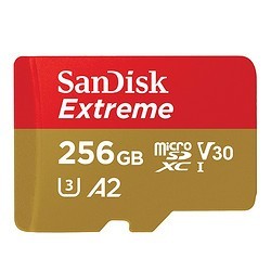 SanDisk 闪迪 Extreme 至尊极速 A2 UHS-I U3 microSD存储卡 256GB