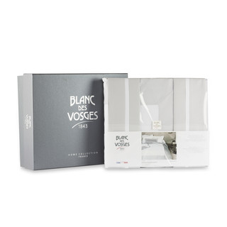 Blanc des Vosges 缎纹棉安布瓦斯系列四件套 礼盒装 银灰 200x230cm