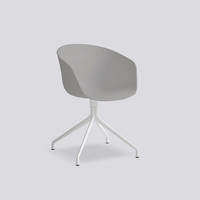 HAY AAC20 扶手餐椅  灰色/白色椅腿 (59*52*79、椅座/色粒注塑聚丙烯)